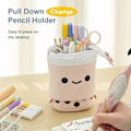 Miniatyrbild 2 av 5: Toyess Unicorn Stativ Pennhållare, Teleskopisk Cartoon Söt Unicorn Pennfodral Kosmetisk Hållbar Canvas Stationery Makeup Väska För Pojkar Flickor null none