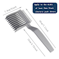 Miniatyrbild 5 av 5: A Haircut Fade Combs, Professionellt böjd positioneringskam, Gradienter Design Hårklippningskam Med Ergonomisk Design, Kam För Barbe At Gray none