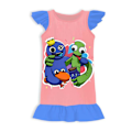 Miniatyrbild 2 av 4: Rainbow Friend Girls Nattlinne Nattskjorta Pyjamas Nattlinne Sovkläder Pyjamas Klänning 140cm purple