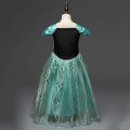 Miniatyrbild 1 av 3: Barn Flickor Frozen Princess Anna Cosplay Balklänning Klänning Carnival Costume 9-10 Years