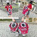 Miniatyrbild 2 av 4: Resa Pet Dog Carrier Valp Rese Mesh Ryggsäck Främre Bärbar axelväska Rose M