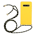 Miniatyrbild 1 av 4: Wheat Straw Material + Tpu Case med snodd för Samsung Galaxy S10 Plus Yellow For Samsung Galaxy S10 Plus