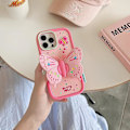 Miniatyrbild 2 av 5: 3d Butterfly Cute Cartoon Bracket Rosa Barbie Mjukt Case För Iphone 15 Pro Max/15 Pro/15 Plus/15 Julklapp till Kvinnor Flickor Pink iPhone 15 Plus