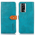 Miniatyrbild 1 av 5: Khazneh For Xiaomi Poco F5 Pro 5g / Redmi K60 Pro 5g / K60 5g Pu Läder Cover Kohud Texture Plånboksställ Case Blue