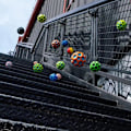 Miniatyrbild 2 av 5: Rymdbollar Extrem hög studsande boll & popljud Meteor rymdboll, pop studsande rymdboll Gummistudsboll Sensorisk boll_xush Yellow none