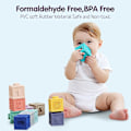 Miniatyrbild 2 av 5: Badleksaker för baby barn vattenleksak gummi mjuka byggklossar kognitiv leksak för baby|Badleksak null none