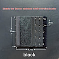 Miniatyrbild 1 av 5: 3 rader 5 krokar BH-förlängare för kvinnors elastiska BH-förlängningsrem Justerbar bälteskrok black