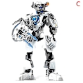 Miniatyrbild 1 av 5: Stjärnkrigare soldat bionicle hero factory robot figur byggkloss modell leksak C