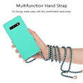 Miniatyrbild 3 av 4: Wheat Straw Material + Tpu Case med snodd för Samsung Galaxy S10 Plus Green For Samsung Galaxy S10 Plus