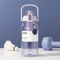 Miniatyrbild 4 av 5: Vattenflaska - Läckagesäkra Bpa-fria vattenflaskor, låsfunktion och fällbart lock, dricksvattenkoppar Purple 1000ml