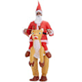 Miniatyrbild 2 av 3: Uppblåsbar Jultomte Rider Renen Uppblåsbar Klädsel För Jul Cosplay null none