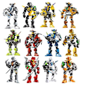 Miniatyrbild 2 av 5: Stjärnkrigare soldat bionicle hero factory robot figur byggkloss modell leksak C