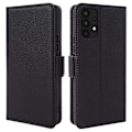 Miniatyrbild 1 av 5: För Samsung Galaxy A33 5g äkta kohudsläder cover Fullt skydd Telefon Flip Case Black