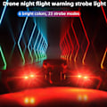 Miniatyrbild 2 av 5: Drone Strobe Light 6 Color Lights Anti-kollisionsnattljus för Dji Mavic 3 Air 2s Dontodent null none