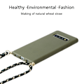 Miniatyrbild 2 av 4: Wheat Straw Material + Tpu Case med snodd för Samsung Galaxy S10 Plus Army Green For Samsung Galaxy S10 Plus
