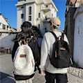Miniatyrbild 3 av 4: Ny ryggsäck för högskolestudenter för par stil Ins Cool flicka Pojke Canvas Grön Laptop Mode Kvinnlig Ryggsäck Man Reseryggsäck brown