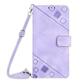 Miniatyrbild 1 av 3: Case till Ipod Touch 7 med långhalsband Läder Flip Cover Kompatibel med Ipod Touch 7 Case Purple