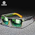 Miniatyrbild 1 av 3: Kdeam Mirror Polarized Solglasögon Uv400 Resesolglasögon Green