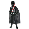 Miniatyrbild 1 av 2: Reneecho Halloween kostym för barn Svart Darth Jumpsuit Vader Cosplay Pojkar Födelsedagsfest kostym 7-9 Years Old