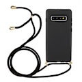 Miniatyrbild 1 av 4: Wheat Straw Material + Tpu Case med snodd för Samsung Galaxy S10 Plus Black For Samsung Galaxy S10 Plus