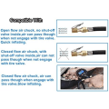 Miniatyrbild 6 av 7: XYWZV Heavy Duty Mässing Luftchuck med Clip Adapter, Open Flow Rak Däck Chuck Luftmunstycke, 1/4&#34; FNPT Tire Chuck för Tire Inflator Pre B-2Pack