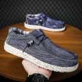 Miniatyrbild 1 av 5: Wally Lättvikts Loafers för män som andas Casual Slip-on Sneakers Skor Blue EU 43  US 9.5