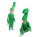 Miniatyrbild 1 av 5: Plysch dinosaurie barndräkt green 160cm