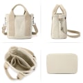 Miniatyrbild 7 av 10: Kanvas tygväska Multi-Pocket KHAKI - high quality Khaki
