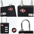 Pikkukuva 9 / 9: TSA Customs Code Lock Matkatavaroiden Salasanalukko SILVER - varastossa Silver