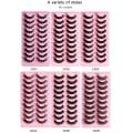 Pikkukuva 7 / 10: 10 Pairs Lashes DD Curl Russian Volume Mink Hair tekoripset - spot-ale