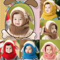 Pikkukuva 8 / 10: Baby Winter Beanie Toddler Beanie Warm Beanie KELTAINEN - korkea laatu yellow
