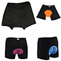 Pikkukuva 5 / 6: Miehet Naiset Urheilu Polkupyörä Pyöräilyshortsit Alushousut Mukavat - varastossa orange XL