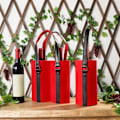 Pikkukuva 5 / 10: Viinin säilytyspussi Huopalaukku VIININ KAKSOISET TASKUT KAKSI TASKUT wine red Double pockets-Double pockets