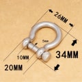 Pikkukuva 4 / 10: pc solid carabiner D rosettes - varastossa 2