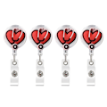 Miniatyrbild 1 av 10: 4st infällbar nyckelringsemblem Reel Clip 4Pcs - high quality 4Pcs2