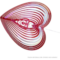 Pikkukuva 9 / 10: Heart Wind Spinner Geometric Art BLUE - log