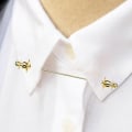 Pikkukuva 9 / 10: Collar Bar Pin Tie rintakoru GOLD NO CHAIN ​​​​- spot-ale Gold No Chain-No Chain