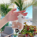 Miniatyrbild 1 av 5: Alpaca- Nyckelring Plysch påsk Lama Plyschhänge Mini Fårdocka Gosedjur Nyckelring för flickor Pojkar - high quality Khaki One Size