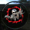 Pikkukuva 3 / 10: 3D Skeleton Skull ar Stickers ar Body Scratches -tarrat - varastossa C