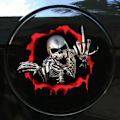 Pikkukuva 3 / 10: 3D Skeleton Skull Autotarrat Auton korin naarmutarrat - varastossa E
