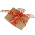 Pikkukuva 3 / 3: 1 rulla 10 jaardia Swirl Glitter Wired Ribbon Organza Sheer Ribbon - varastossa