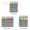 Miniatyrbild 2 av 9: Double Line Penna Metallic Markers 8PCS/ SET - spot försäljning