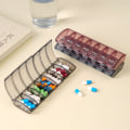 Miniatyrbild 6 av 10: One Week Medicine Kit 7-grid Medicin Box RÖD - spot försäljning Red