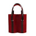 Pikkukuva 1 / 10: Viinin säilytyspussi Huopalaukku VIININ KAKSOISET TASKUT KAKSI TASKUT wine red Double pockets-Double pockets