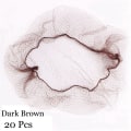 Pikkukuva 1 / 10: 20/40 kpl Näkymättömät hiusverkot Fine mesh mesh - varastossa dark brown 20 Pcs