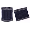 Miniatyrbild 9 av 10: Stickad halsduk tjock halsring NAVY - high quality navy
