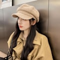 Pikkukuva 4 / 10: Kahdeksankulmainen Basker Hat Newsboy Hat KHAKI - korkea laatu khaki