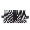 Pikkukuva 1 / 10: Naisten vyölaukku, nahkainen Fanny Pack ZEBRA PATTERN-BLACK - korkea laatu Zebra Pattern-Black