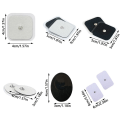 Miniatyrbild 2 av 10: Elektrodkuddar Massagedynor VIT 5CM X 5CM - on stock White 5cm x 5cm