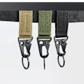 Miniatyrbild 10 av 10: Hängande Webbing Spänne Vandring Klätterkarbin KHAKI - high quality Khaki